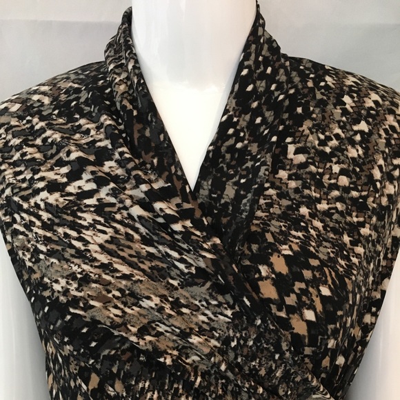 Nine West animal print ‘wrap’ dress Size 4 - Picture 3 of 13